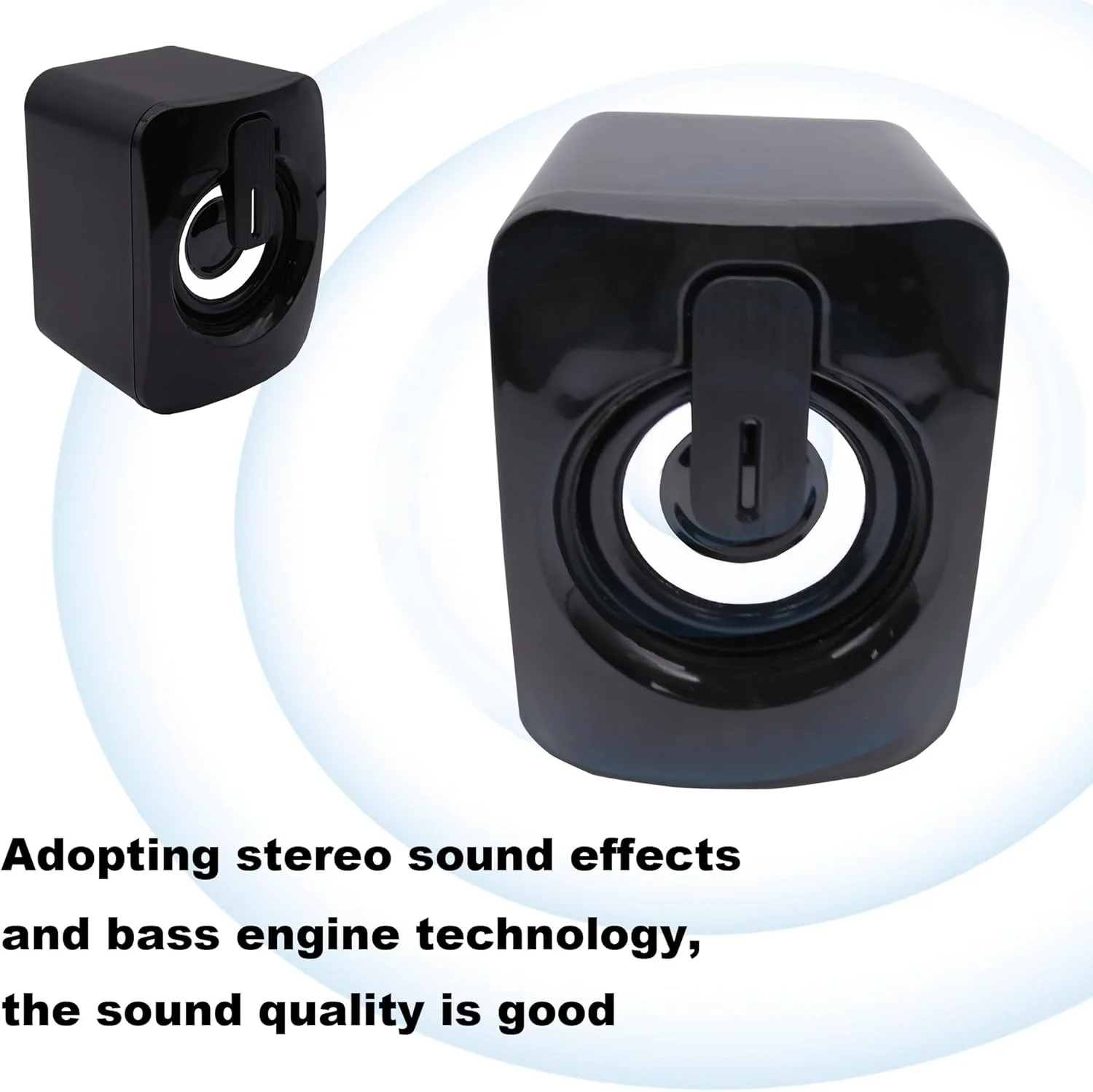 اسپیکر کامپیوتر CybNemo برای دسکتاپ، لپ تاپ، تبلت، اسپیکرهای کامپیوتر با تغذیه USB، اسپیکرهای کوچک سیمی با کنترل صدا برای موبایل، پد، MP3، صدای استریو با پلاگین صوتی 3.5 میلی متری برای ویندوز