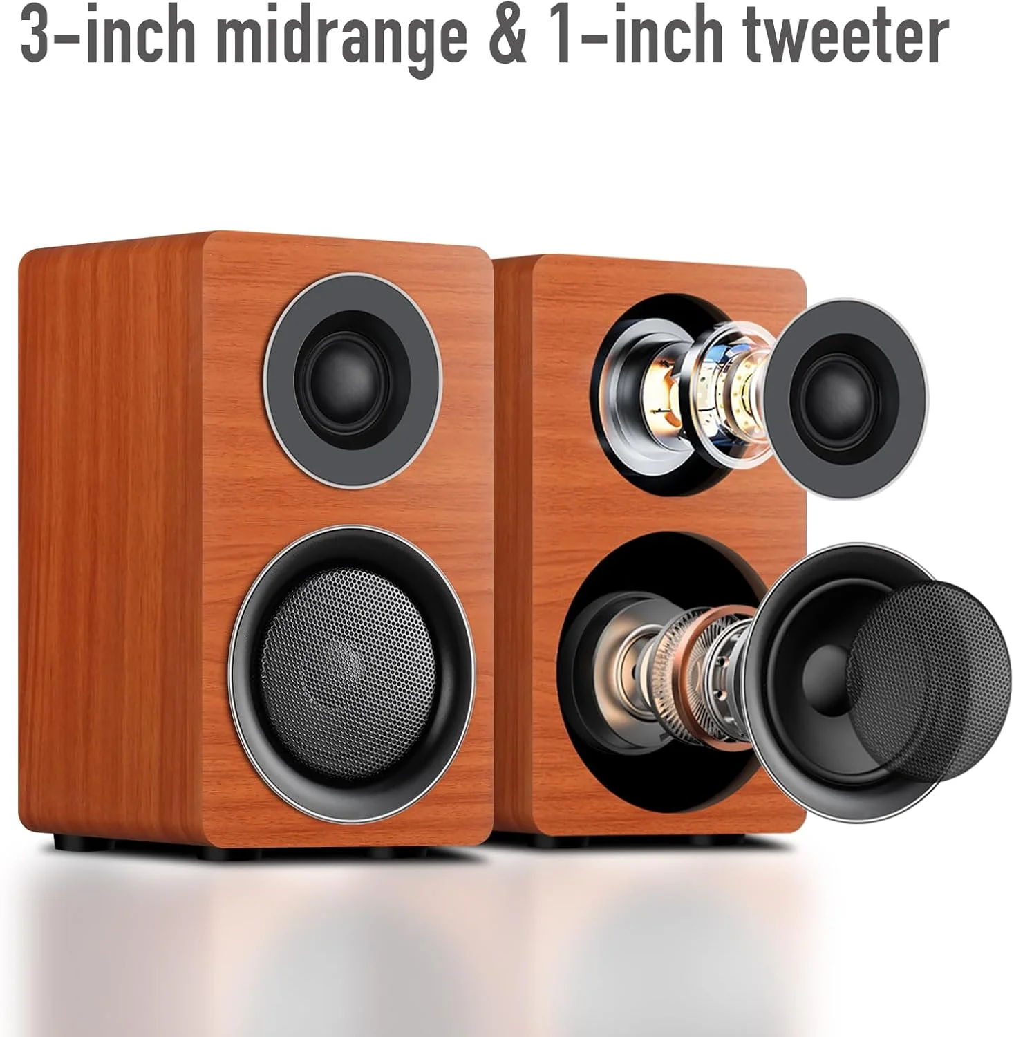 سیستم بلندگوی گیمینگ کامپیوتر با ساب ووفر، صدای فراگیر مانیتور دسکتاپ کامپیوتر، دو ماهواره با میان رده و تریبل، پوشش کامل محدوده، پشتیبانی از اتصال نوری/کواکسیال/3.5 به RCA/بی سیم