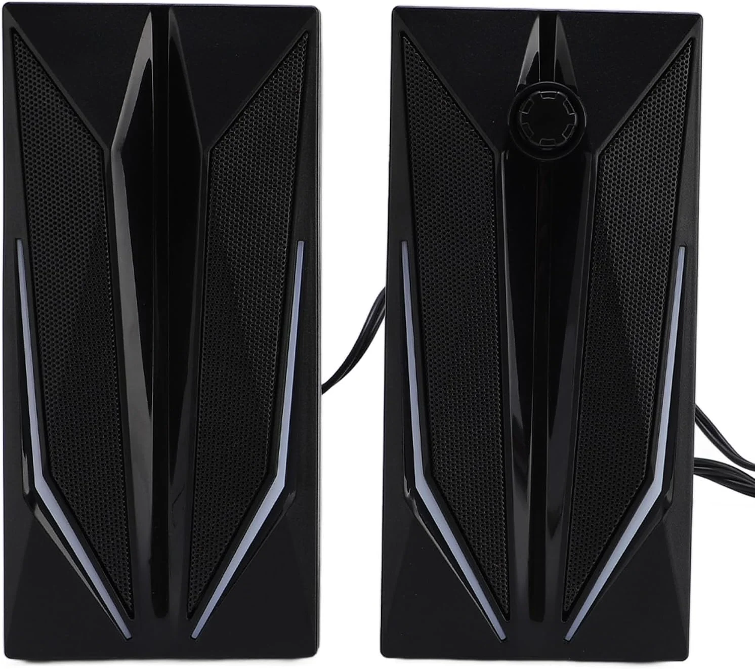 اسپیکر کامپیوتر RGB، اسپیکر چند رسانه ای کوچک USB با 7 نورپردازی RGB پویا، اسپیکر برای لپ تاپ، کامپیوتر رومیزی، Plug and Play