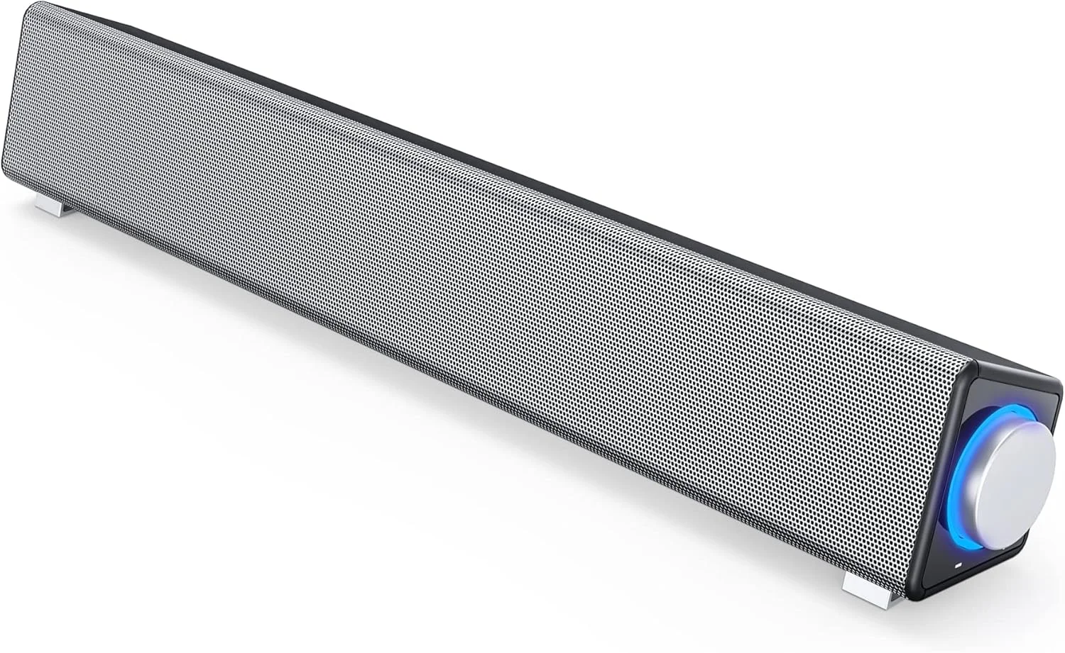 اسپیکرهای کامپیوتر NA برای دسکتاپ، مینی ساندبار استریو با تغذیه USB، ساندبار کامپیوتر سیمی، اسپیکر کامپیوتر برای تبلت، تلفن همراه، لپ تاپ، ساندبار کامپیوتر، نقره ای