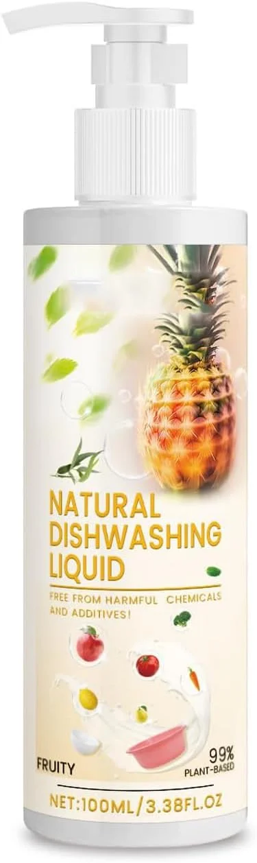 مایع شستشوی میوه و سبزیجات آزونی، 100 میلی لیتر، پاک کننده ملایم چند منظوره برای ظروف آشپزخانه، از بین برنده روغن، کثیفی، چربی های سخت و لکه ها، و مناسب برای شستشوی روزانه ظروف مایع شستشوی میوه و سبزیجات آزونی، 100 میلی لیتر، پاک کننده ملایم چند منظوره برای ظروف آشپزخانه، از بین برنده روغن، کثیفی، چربی های سخت و لکه ها، و مناسب برای شستشوی روزانه ظروف