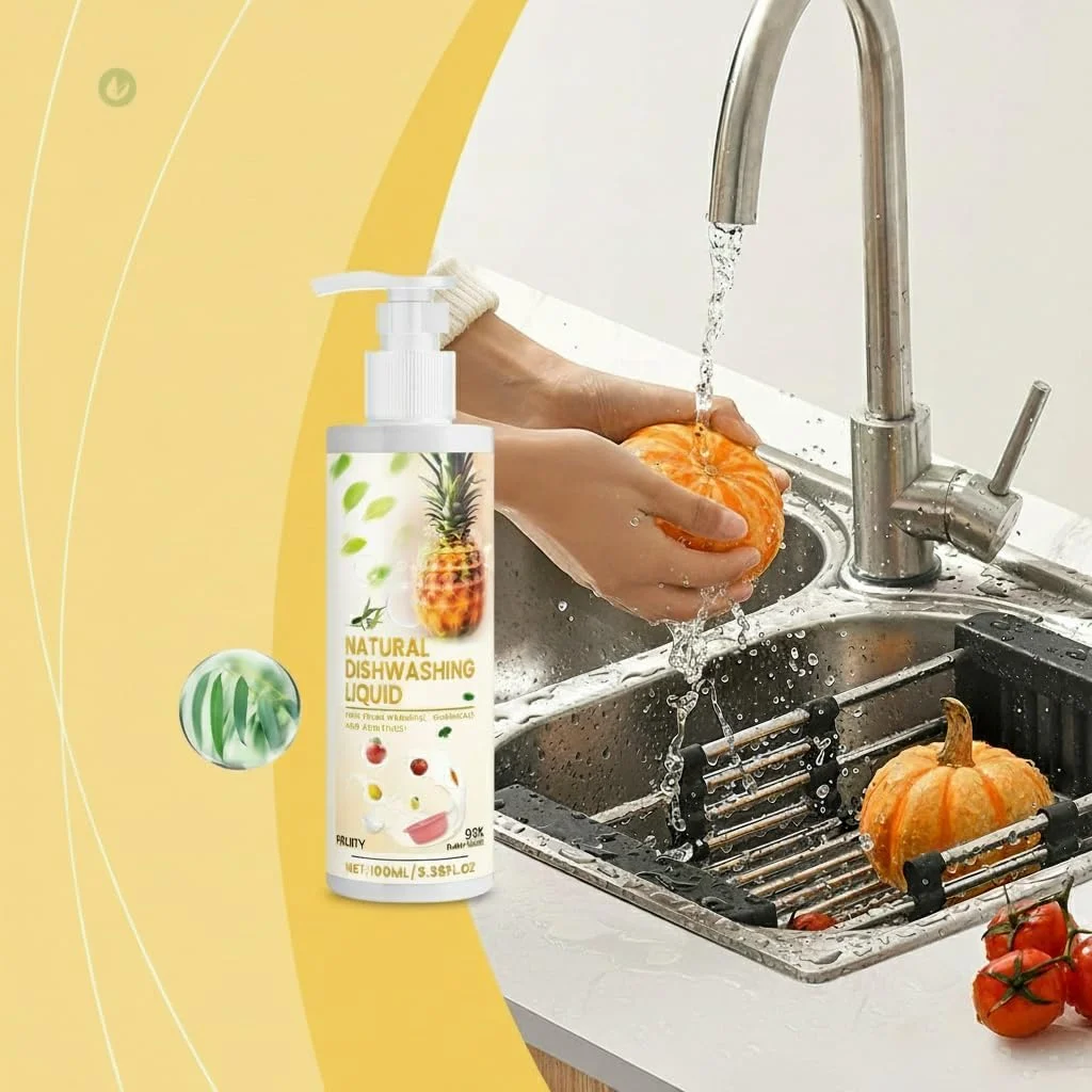 مایع شستشوی میوه و سبزیجات آزونی، 100 میلی لیتر، پاک کننده ملایم چند منظوره برای ظروف آشپزخانه، از بین برنده روغن، کثیفی، چربی های سخت و لکه ها، و مناسب برای شستشوی روزانه ظروف مایع شستشوی میوه و سبزیجات آزونی، 100 میلی لیتر، پاک کننده ملایم چند منظوره برای ظروف آشپزخانه، از بین برنده روغن، کثیفی، چربی های سخت و لکه ها، و مناسب برای شستشوی روزانه ظروف