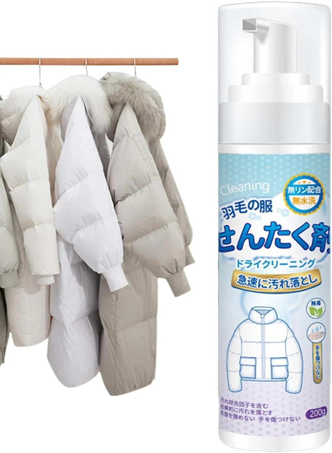 مایع شوینده لباس های پر Azonee، اسپری شستشوی خشک لباس، پاک کننده فوم خشک ضد آب، اسپری تمیز کننده کت پر، عامل خشکشویی کت پر، اسپری بدون شستشوی کت پر برای لباسشویی، فرش مایع شوینده لباس های پر Azonee، اسپری شستشوی خشک لباس، پاک کننده فوم خشک ضد آب، اسپری تمیز کننده کت پر، عامل خشکشویی کت پر، اسپری بدون شستشوی کت پر برای لباسشویی، فرش