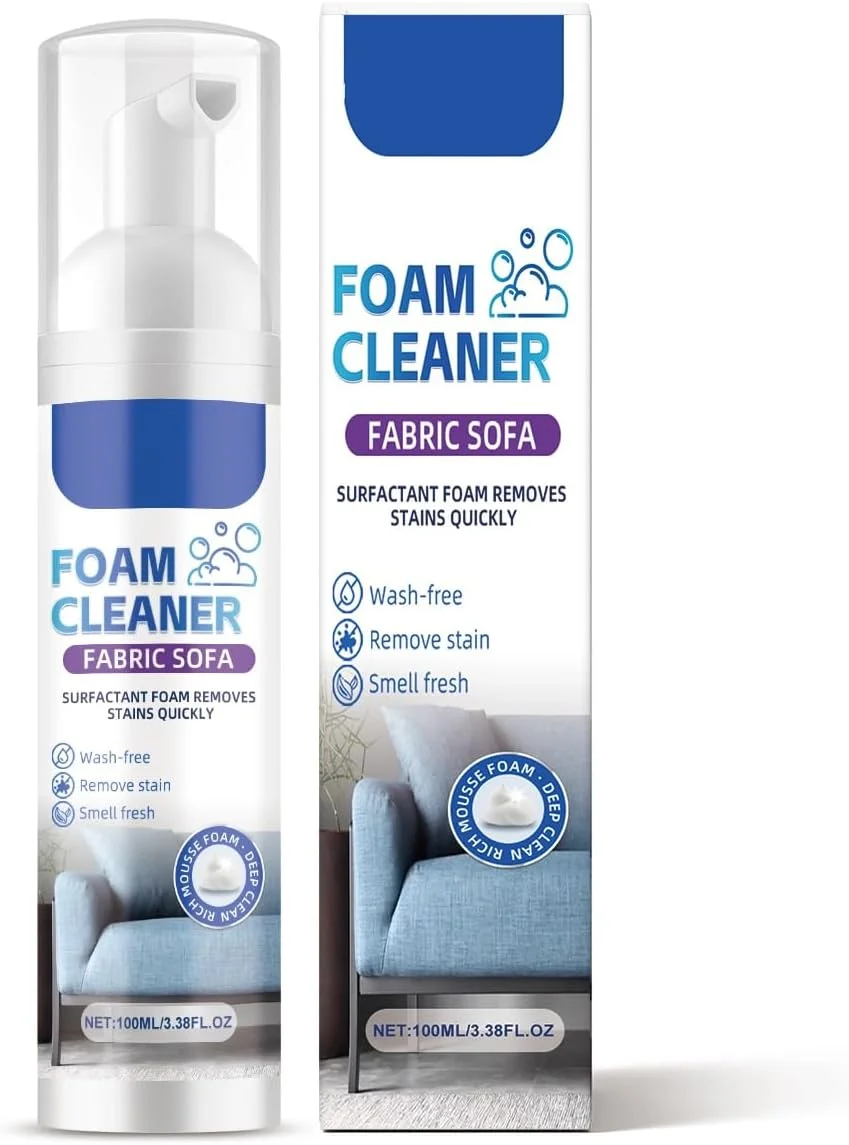 فوم تمیز کننده پارچه مبل Azonee، فوم تمیز کننده پارچه مبل، پرده و تشک، فوم تمیز کننده لباس بدون نیاز به آبکشی، اسپری خشکشویی برای لکه های روغن لباس، پاک کننده لکه ایمن برای لباس (100 میلی لیتر) فوم تمیز کننده پارچه مبل Azonee، فوم تمیز کننده پارچه مبل، پرده و تشک، فوم تمیز کننده لباس بدون نیاز به آبکشی، اسپری خشکشویی برای لکه های روغن لباس، پاک کننده لکه ایمن برای لباس (100 میلی لیتر)