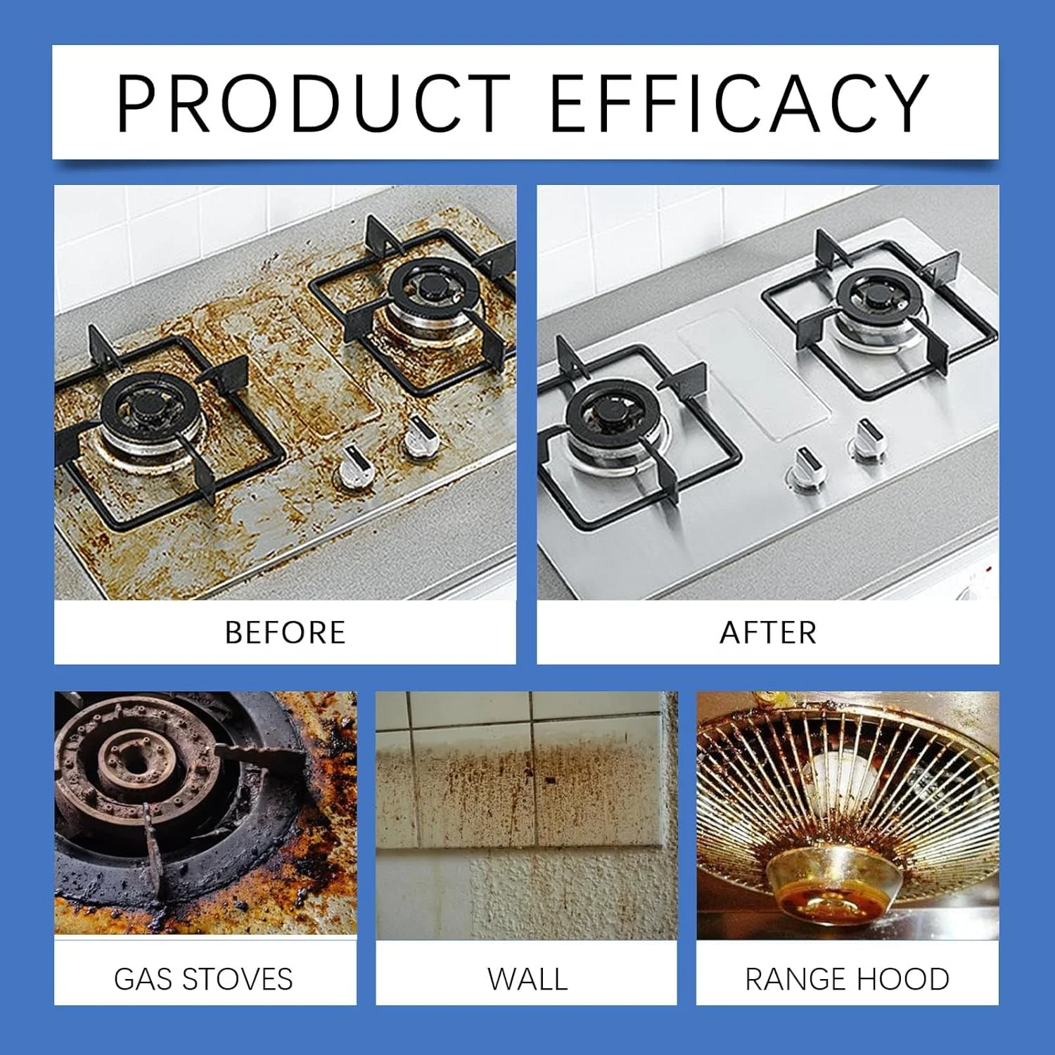 اسپری پاک کننده آشپزخانه Azonee، 100 میلی لیتر، پاک کننده لکه های روغن آشپزخانه، اسپری پاک کننده قوی چند منظوره روغن سنگین آشپزخانه، اسپری پاک کننده آسان اجاق گاز برای هود، اجاق گاز، قابلمه، سینک