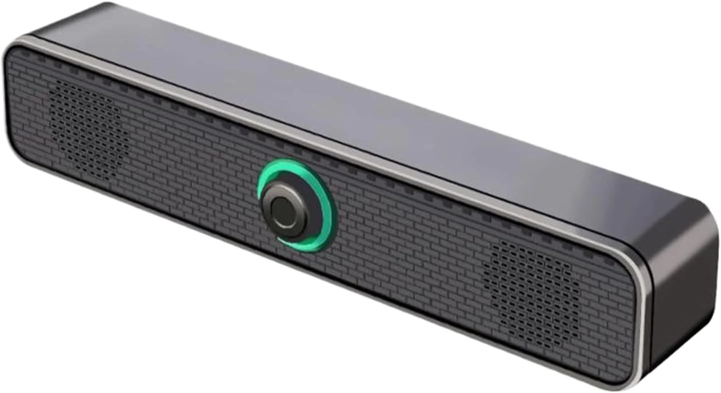 اسپیکر کامپیوتر، اسپیکرهای کامپیوتر رومیزی، ساندبار استریو باس عمیق با تغذیه USB برای استیج، ماشین، دفتر، مانیتور، تبلت، موسیقی، کامپیوتر شخصی، میز، پروژکتور خانگی، تلویزیون