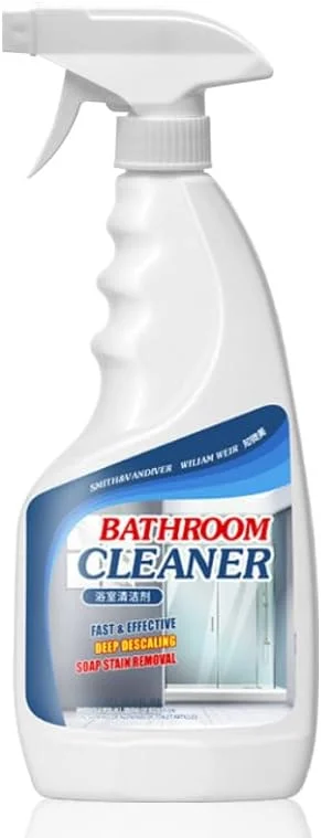 اسپری پاک کننده رسوب حمام Azonee حجم 500 میلی لیتر، پاک کننده لکه های سرسخت، پاک کننده چند منظوره برای کاشی، کف، درب شیشه ای حمام، سینک های سرامیکی، وان حمام، شیرآلات استیل، توالت