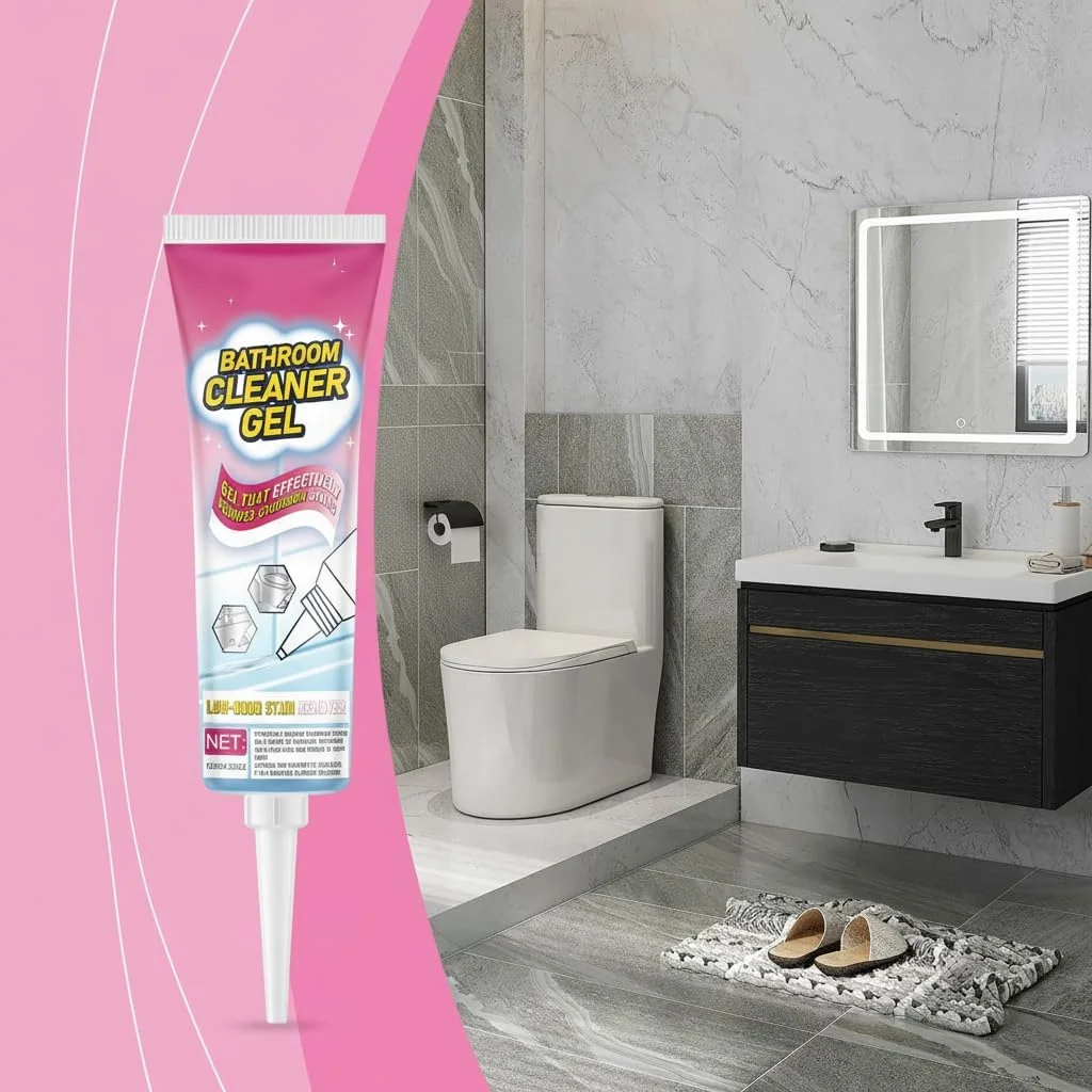 ژل پاک کننده حمام Azonee با حجم 120 میلی لیتر، ژل پاک کننده لکه ها، ژل تمیز کننده عمیق خانگی برای سینک ظرفشویی، کاشی حمام، تمیز کردن لکه های دیوار برای شیشه، لوازم سطوح کاشی