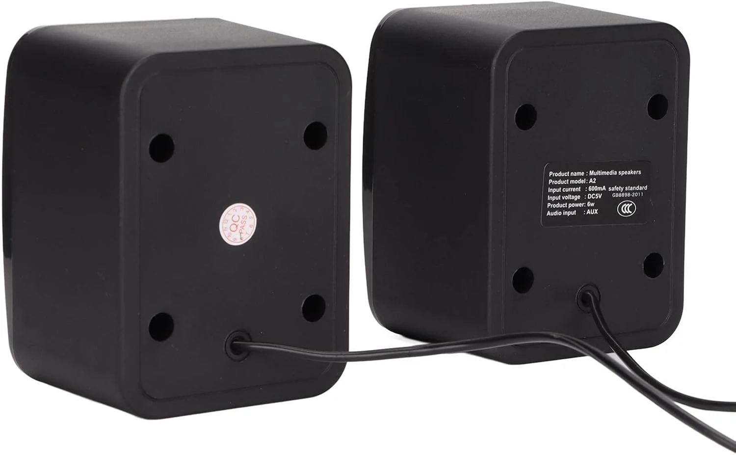 اسپیکر مینی کامپیوتر استریو با اعوجاج کم، تغذیه از طریق USB، اسپیکر کوچک سیمی برای کامپیوتر رومیزی، لپ تاپ، اسپیکر استریو گیمینگ لپ تاپ
