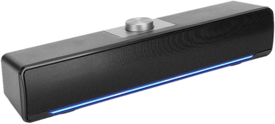 اسپیکر رومیزی قابل حمل Bewinner1، اسپیکر چند رسانه ای مینی 3 وات 2.0 کاناله، اسپیکر چند منظوره با فناوری باس، لوازم جانبی کامپیوتر، اسپیکر استریو جهانی کامپیوتر 3.5 میلی متری (مشکی)