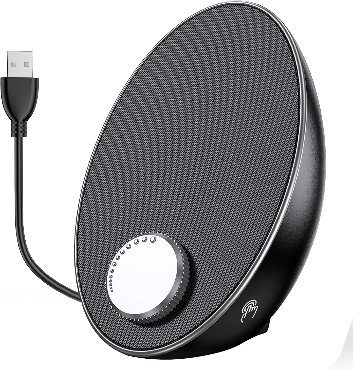 اسپیکر کامپیوتر BUSP-HYY برای کامپیوتر رومیزی - اسپیکرهای بلوتوث قابل حمل و اتصال آسان برای لپ تاپ - اسپیکرهای کامپیوتر USB خارجی با دکمه تنظیم صدا با دسترسی آسان/صدای شفاف برای ویندوز/macOS/ChromeOS/Linux