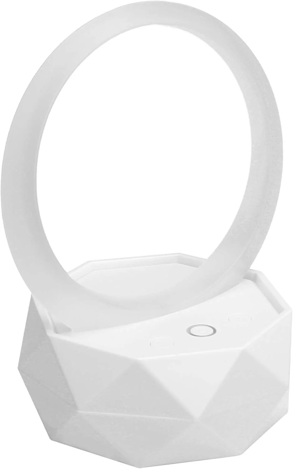 اسپیکر مینی 5.0 Bewinner با چراغ شب رنگارنگ، تزئینی رومیزی، مناسب برای اندروید، کامپیوتر (سفید)