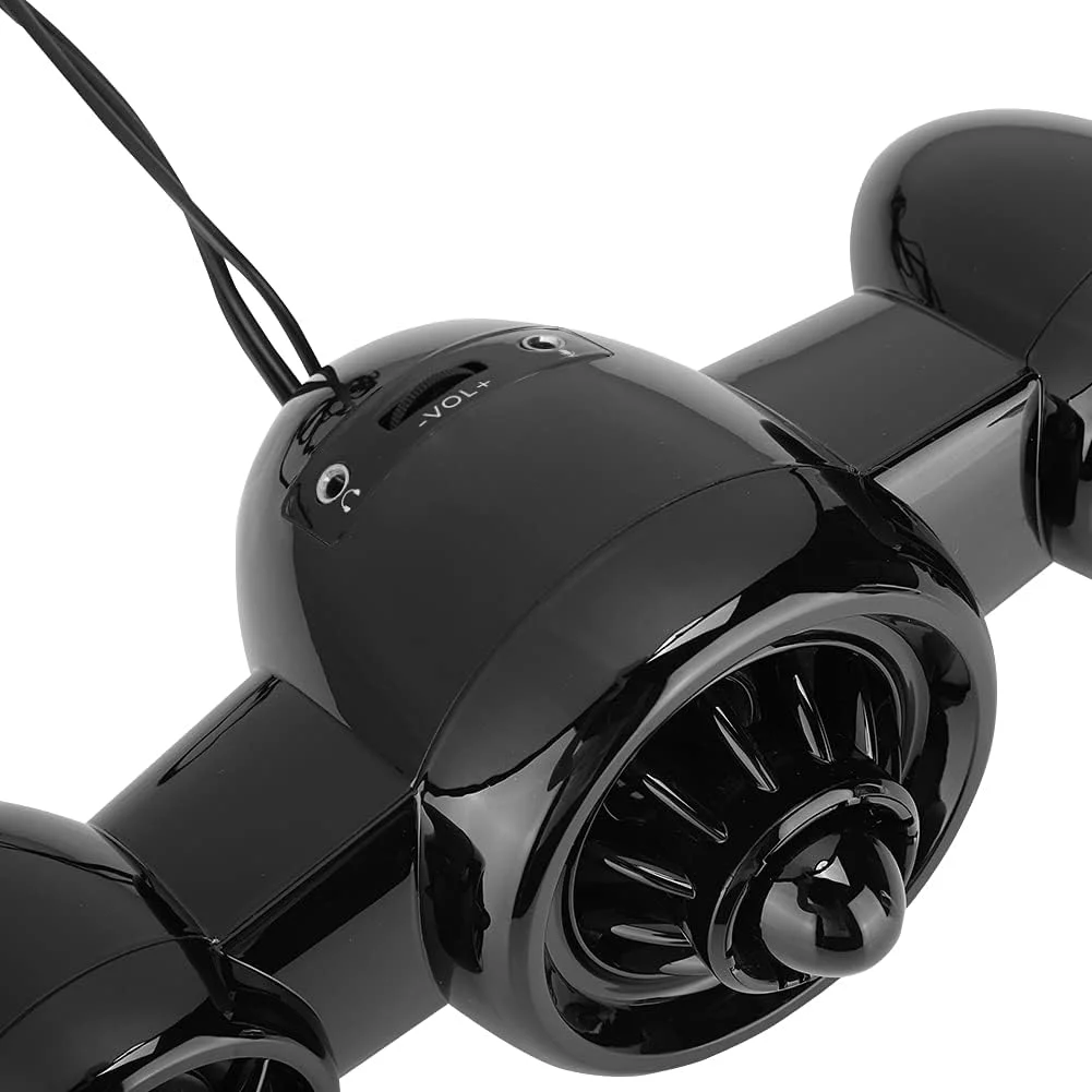 سیستم ساب ووفر تقویت شده، جعبه صدای ساب ووفر چند رسانه ای طرح هواپیما، جعبه بلندگوی جمع و جور، نصب آسان با سیستم های سینمای خانگی (مشکی)