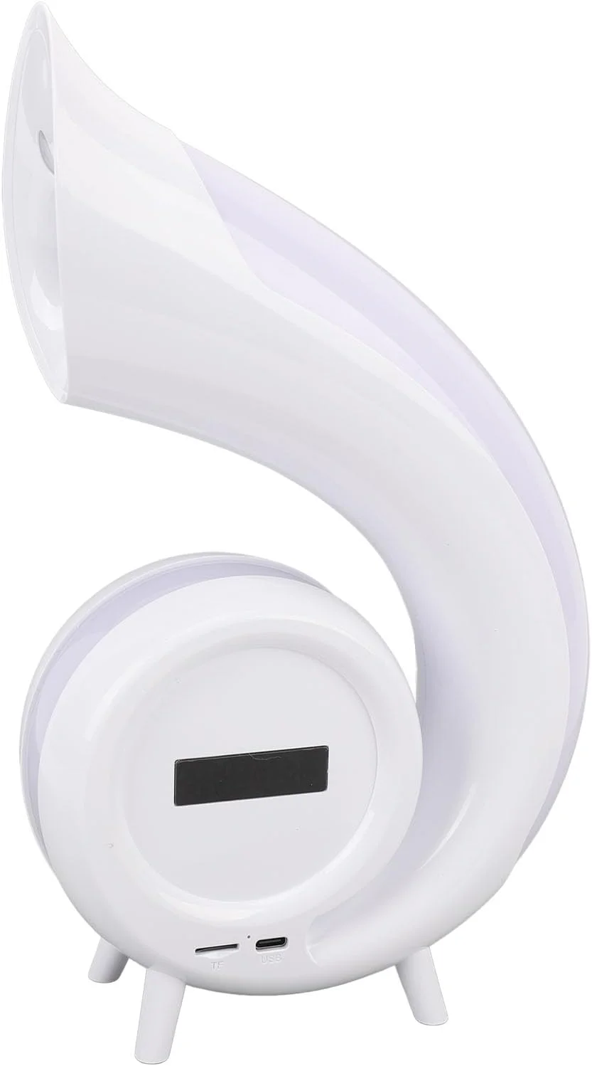 اسپیکر بلوتوث نور محیطی طرح صدف، اسپیکر هوشمند رومیزی با چراغ شب، چراغ RGB پویا برای دکوراسیون اتاق خواب منزل