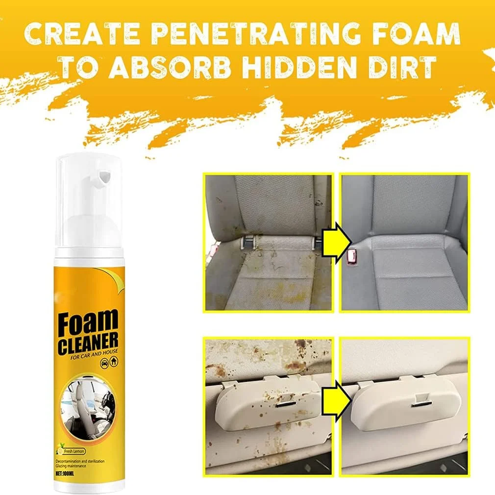 فوم تمیز کننده Atidottech، کیت قدرتمند لکه بری Atidottech، اسپری فوم تمیز کننده چند منظوره، فوم تمیز کننده برای خودرو و منزل با رایحه لیمو فوم تمیز کننده Atidottech، کیت قدرتمند لکه بری Atidottech، اسپری فوم تمیز کننده چند منظوره، فوم تمیز کننده برای خودرو و منزل با رایحه لیمو