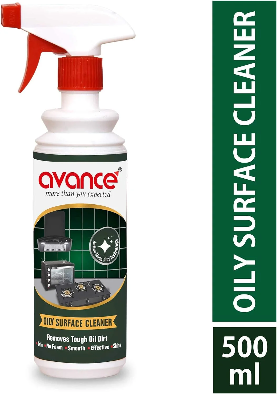 پاک کننده سطوح روغنی آوانس، مناسب برای اجاق گاز/اجاق گاز/پاک کننده دودکش | از بین برنده لکه های سخت، روغن، گریس، دیوار، سینک، پیشخوان و لکه های کاشی (بسته 500 میلی لیتری) پاک کننده سطوح روغنی آوانس، مناسب برای اجاق گاز/اجاق گاز/پاک کننده دودکش | از بین برنده لکه های سخت، روغن، گریس، دیوار، سینک، پیشخوان و لکه های کاشی (بسته 500 میلی لیتری)