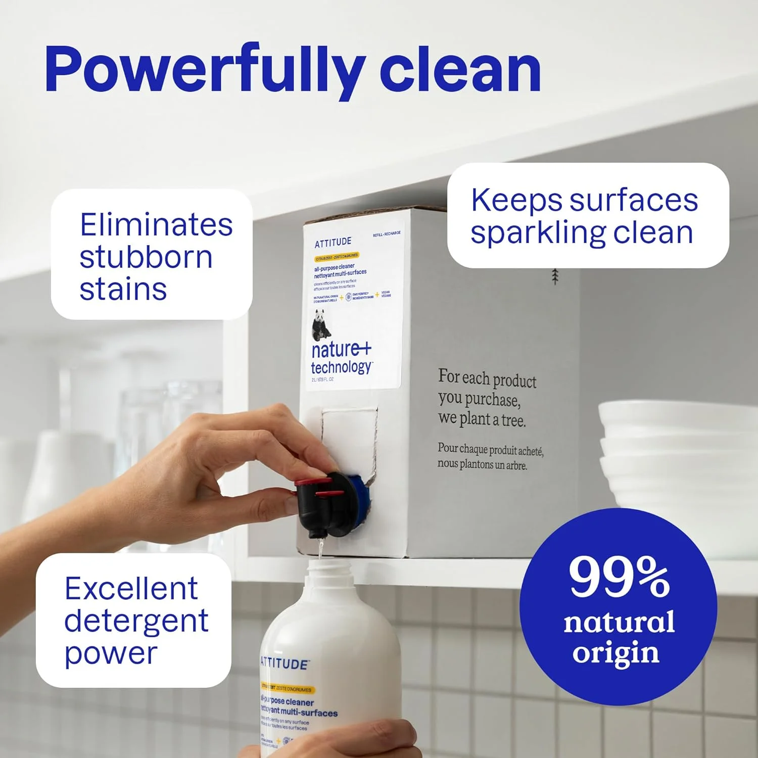 مایع پاک کننده چند منظوره ضد حساسیت Attitude Nature +، رایحه مرکبات، 800 میلی لیتر مایع پاک کننده چند منظوره ضد حساسیت Attitude Nature +، رایحه مرکبات، 800 میلی لیتر