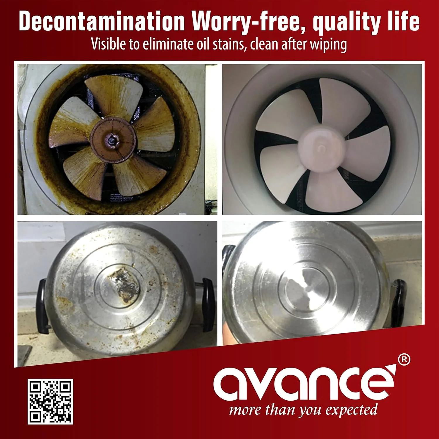 پاک کننده سطوح روغنی آوانس، مناسب برای اجاق گاز/اجاق گاز/پاک کننده دودکش | از بین برنده لکه های سخت، روغن، گریس، دیوار، سینک، پیشخوان و لکه های کاشی (بسته 500 میلی لیتری) پاک کننده سطوح روغنی آوانس، مناسب برای اجاق گاز/اجاق گاز/پاک کننده دودکش | از بین برنده لکه های سخت، روغن، گریس، دیوار، سینک، پیشخوان و لکه های کاشی (بسته 500 میلی لیتری)