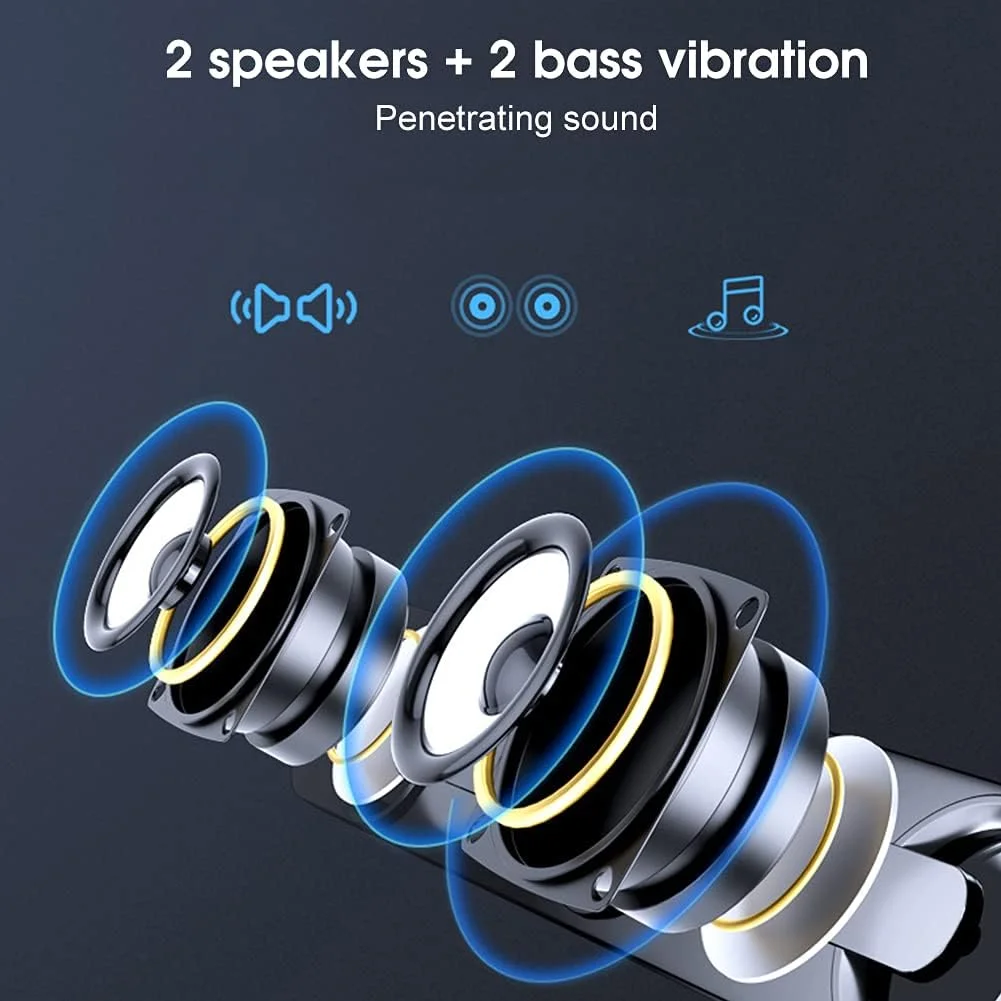 اسپیکر Jectse، اسپیکر لپ تاپ، مناسب برای اسپیکرهای کوچک قابل حمل حرفه ای برای کامپیوترها و نوت بوک ها، جک جهانی 3.5 میلی متری نوت بوک (مشکی)