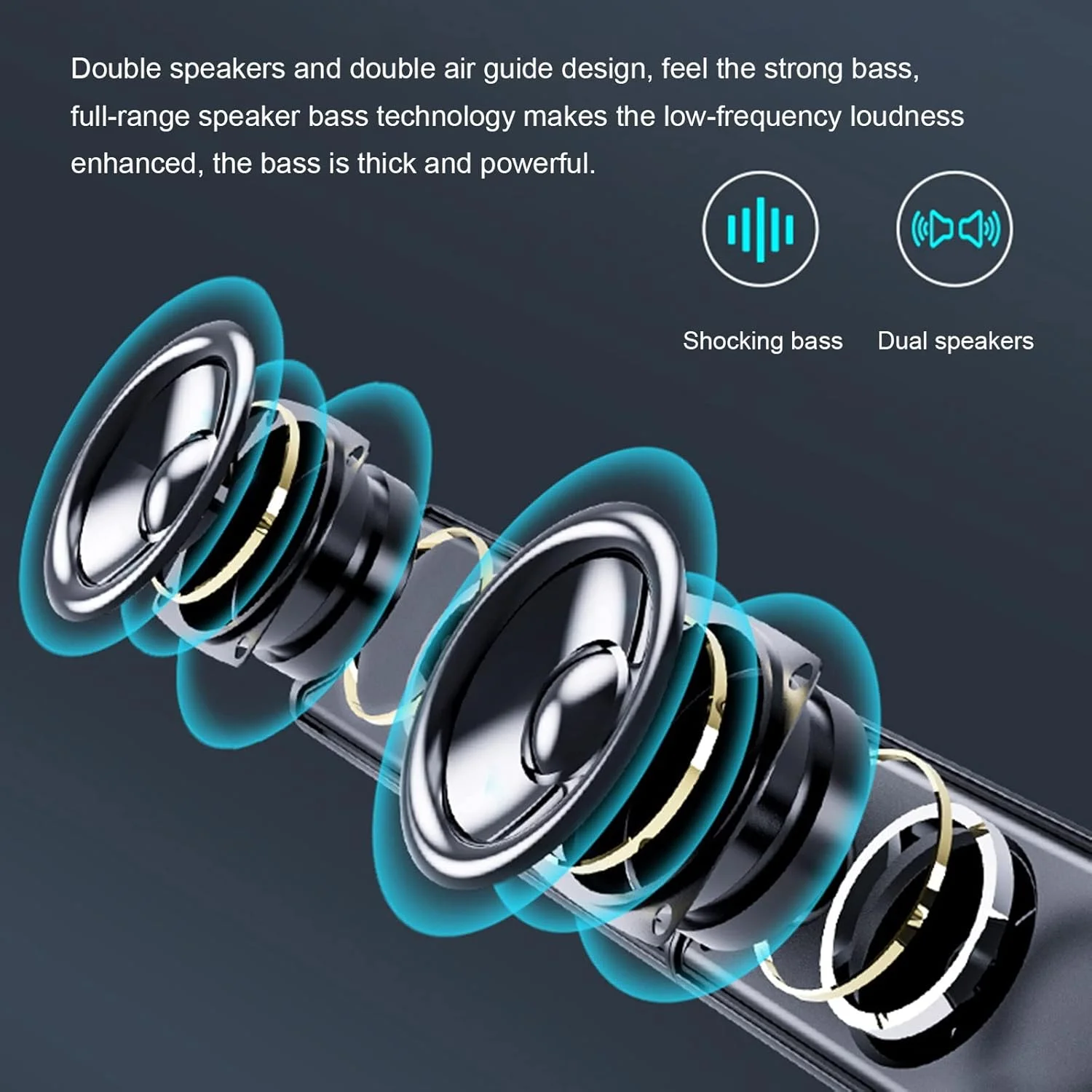 اسپیکر کامپیوتر Labymos V-181 برای دسکتاپ، اسپیکر سیمی USB با صدای استریو، ورودی Aux، ساب ووفر خانگی، ساندبار جداشدنی با کنترل برای کامپیوتر، لپ تاپ، تلفن
