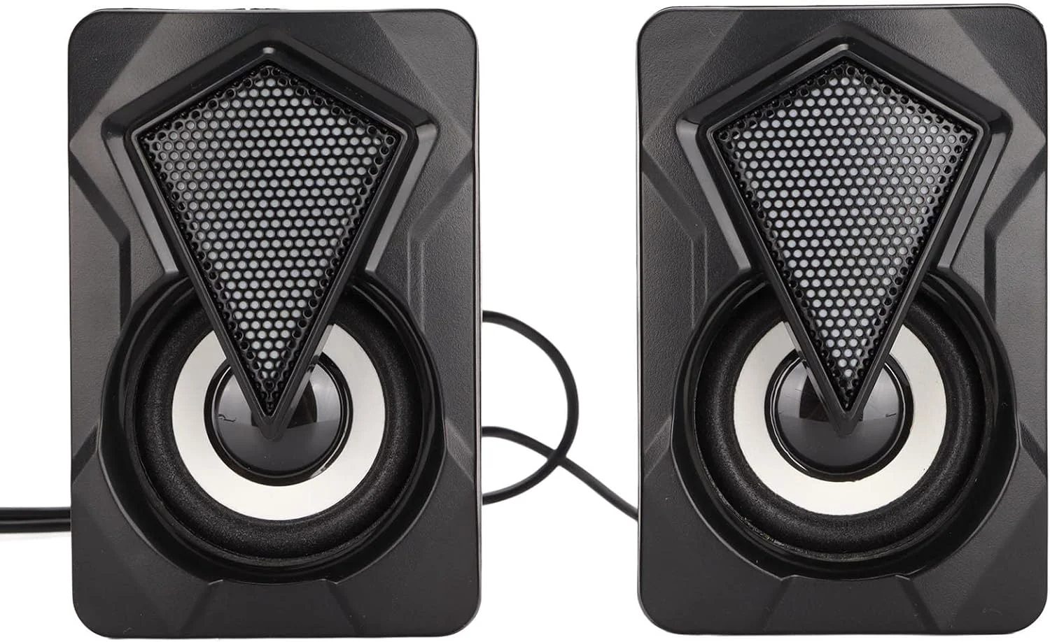 اسپیکر رومیزی KOSDFOGE X2، اسپیکرهای سیمی قابل حمل با نورپردازی تنفسی، با تغذیه USB، مناسب برای خانه و محل کار