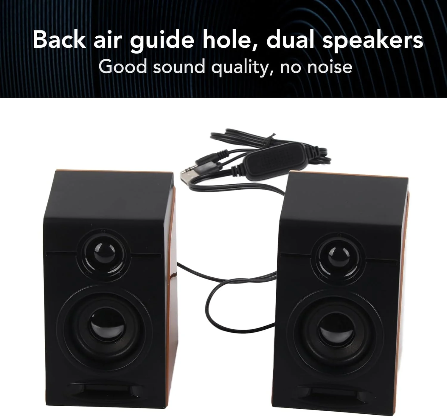 اسپیکر کامپیوتر Zopsc، 2 عدد اسپیکر HiFi با بیس عمیق، اسپیکر استریو کامپیوتر با صدای قابل تنظیم، اسپیکر کامپیوتر USB برای کامپیوتر رومیزی، لپ تاپ، تبلت