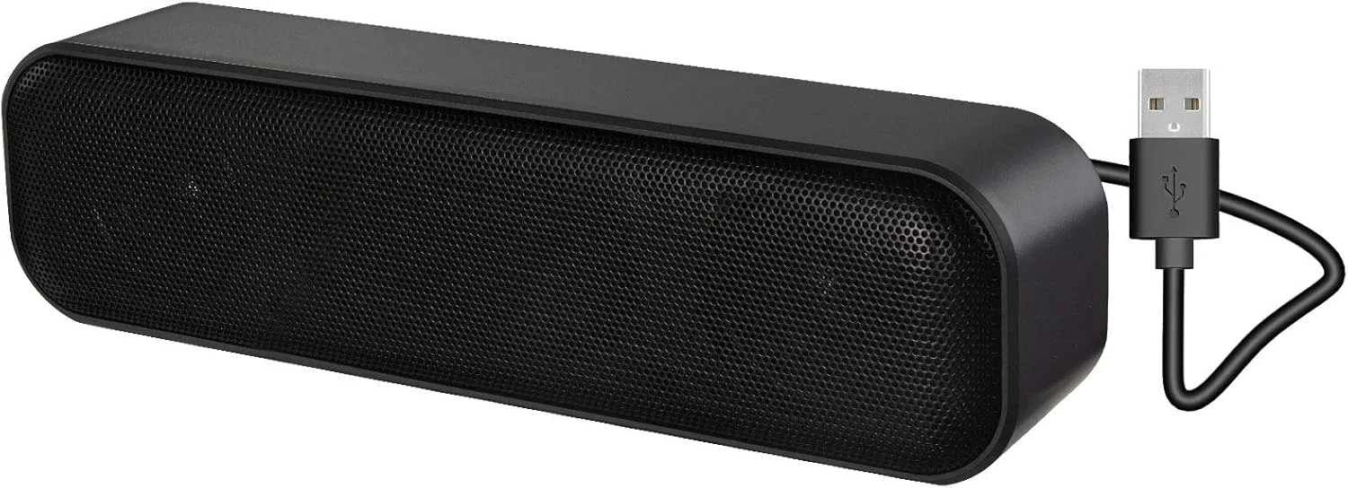 اسپیکر کامپیوتر ارتقا یافته ZETIY، اسپیکر USB برای کامپیوتر رومیزی، ویندوز، مک. مینی ساندبار قابل حمل - اتصال و پخش با کنترل صدا و دکمه قطع صدا (شامل آداپتور USB-C به USB) اسپیکر کامپیوتر ارتقا یافته ZETIY، اسپیکر USB برای کامپیوتر رومیزی، ویندوز، مک. مینی ساندبار قابل حمل - اتصال و پخش با کنترل صدا و دکمه قطع صدا (شامل آداپتور USB-C به USB)