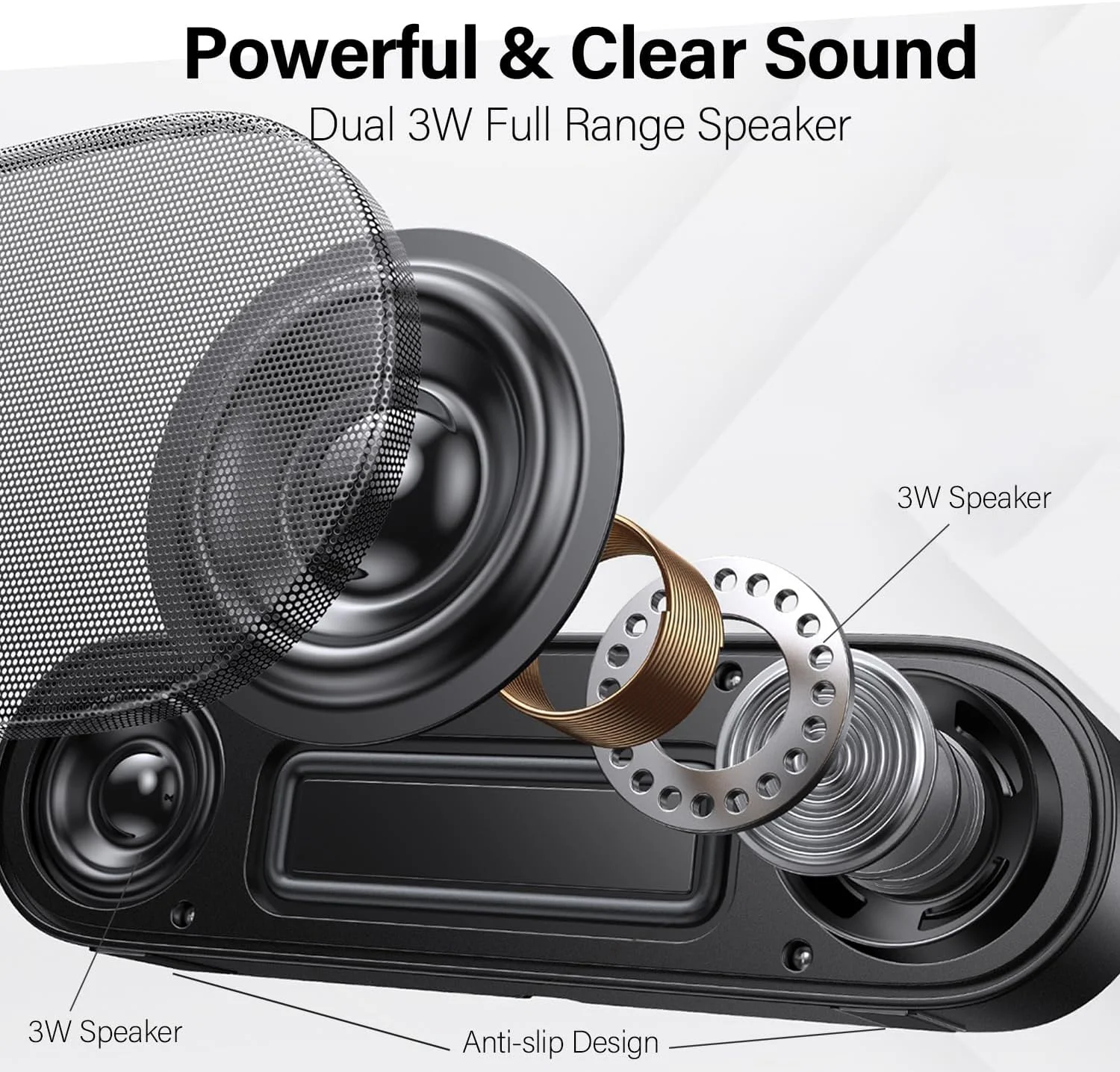 اسپیکر کامپیوتر ارتقا یافته ZETIY، اسپیکر USB برای کامپیوتر رومیزی، ویندوز، مک. مینی ساندبار قابل حمل - اتصال و پخش با کنترل صدا و دکمه قطع صدا (شامل آداپتور USB-C به USB)