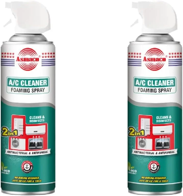 اسپری فوم تمیز کننده سیستم تهویه مطبوع آسماکو - 500 میلی لیتر - مجموعه 2 عددی
