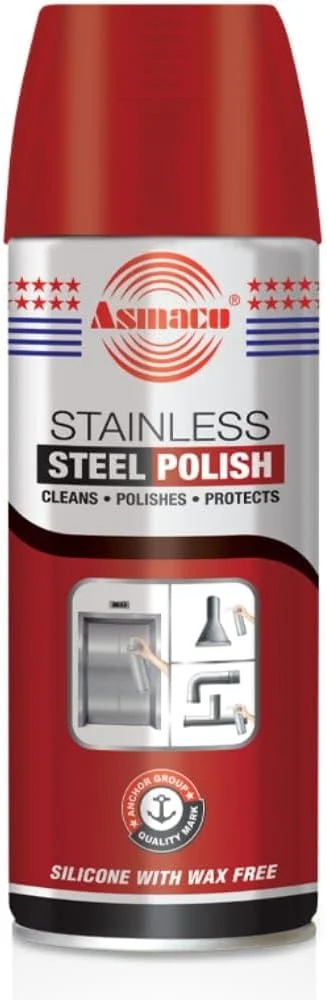 مایع پولیش و تمیز کننده استیل آسماکو - 450 میلی لیتر - مجموعه 1 عددی