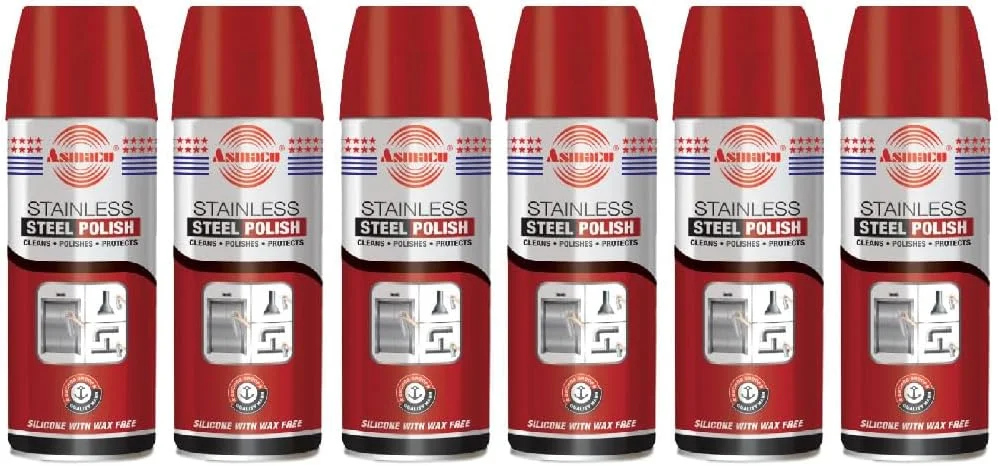 مایع پولیش و تمیز کننده استیل آسماکو - 450 میلی لیتر - بسته 6 عددی