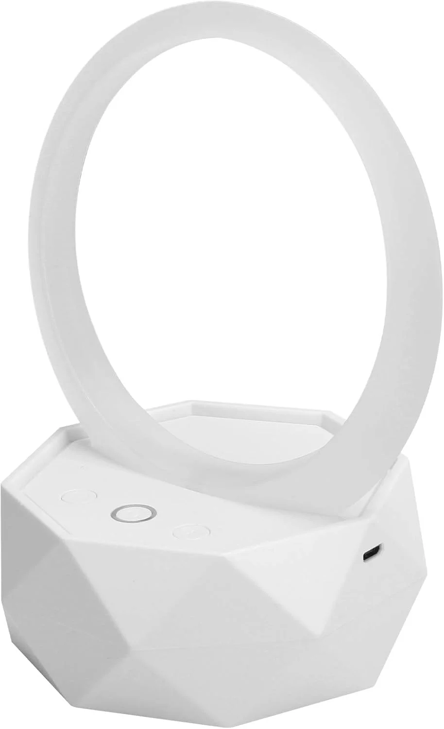 اسپیکرهای مینی کامپیوتر XUMIUZIY - اسپیکر کامپیوتر سفید، اسپیکر استریو کامپیوتر PC، اسپیکرهای زیبای کامپیوتر با چراغ شب رنگارنگ (سفید)