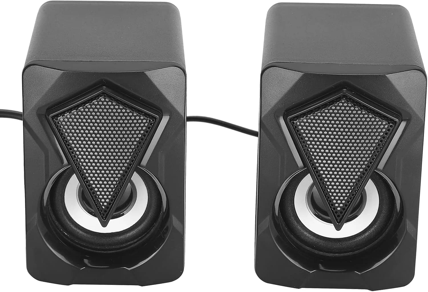 اسپیکر چند منظوره VELATEMOR X2، اسپیکر قابل حمل با تغذیه USB، صدای قابل حمل کم مصرف و کاربردی با نور RGB هفت رنگ برای کامپیوتر، لپ تاپ، تلفن همراه، MP3، MP4، DVD