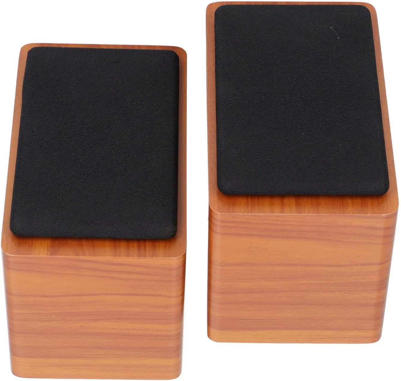 ساب ووفر رومیزی VELATEMOR برای کامپیوتر، مینی اسپیکر سیمی USB رومیزی لپ تاپ، اسپیکر کامپیوتر با صدای شفاف مناسب منزل و تلفن همراه (گردویی)