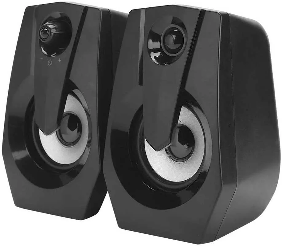 اسپیکرهای کامپیوتر UOOD، اسپیکرهای استریو چند رسانه ای رومیزی، اسپیکرهای گیمینگ، اسپیکرهای 2.0 کاناله برای کامپیوتر/لپ تاپ/تبلت/دستگاه بازی