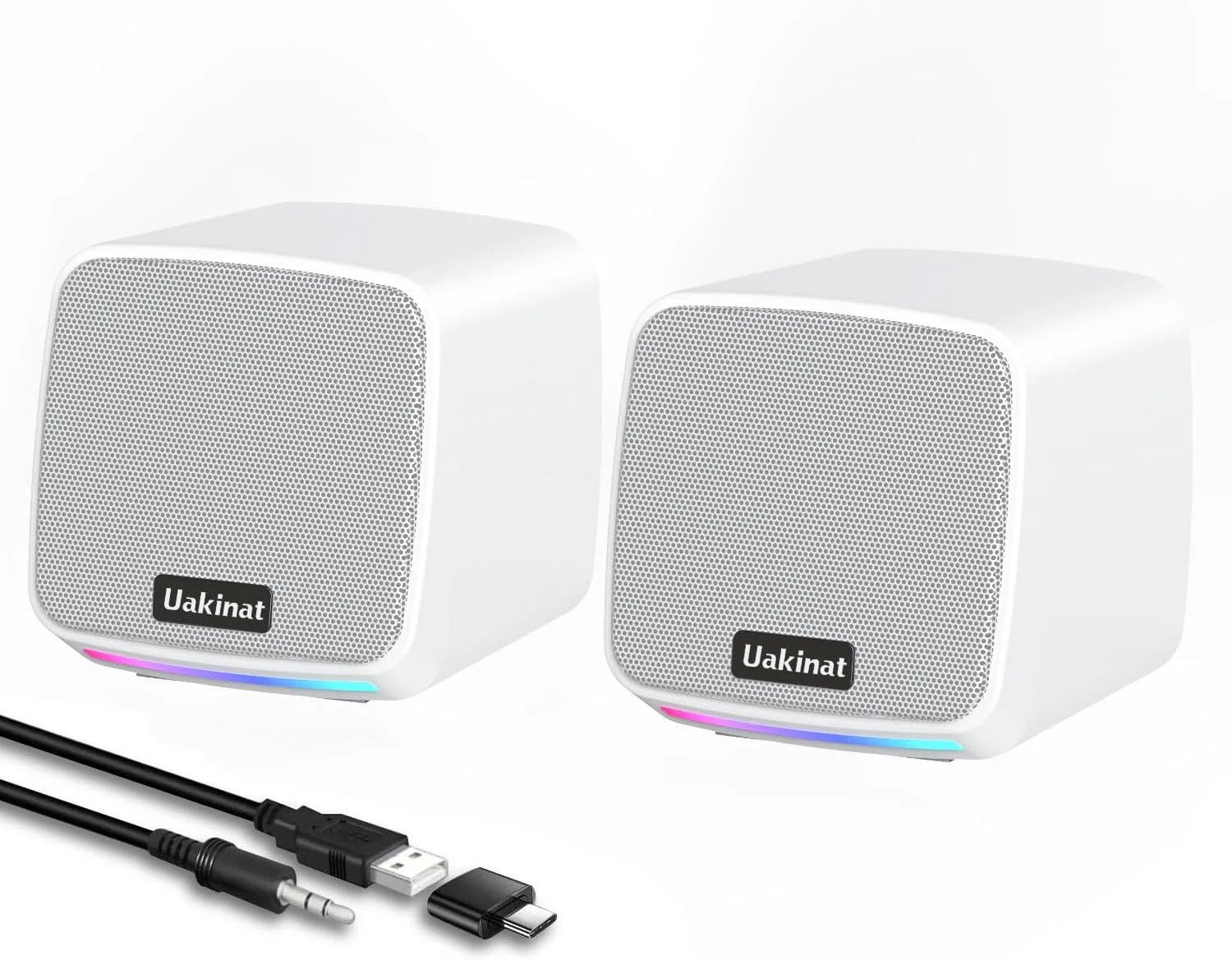 اسپیکر کامپیوتر Uakinat، اسپیکر کامپیوتر برای کامپیوتر رومیزی، اسپیکر رومیزی (سفید) اسپیکر کامپیوتر Uakinat، اسپیکر کامپیوتر برای کامپیوتر رومیزی، اسپیکر رومیزی (سفید)