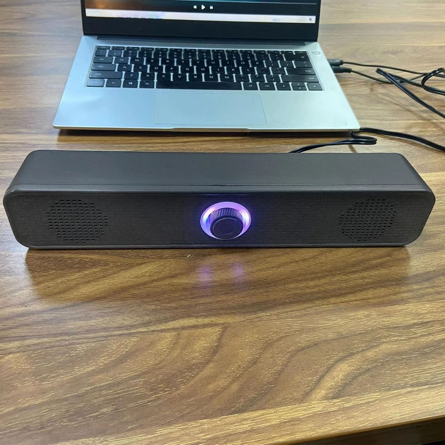 اسپیکر کامپیوتر برای دسکتاپ، اسپیکرهای USB با صدای استریو، ساندبار صدای بلند با بیس عمیق برای مانیتور پروژکتور استیج دفتر تبلت میز کلاس درس موسیقی ماشین تلویزیون