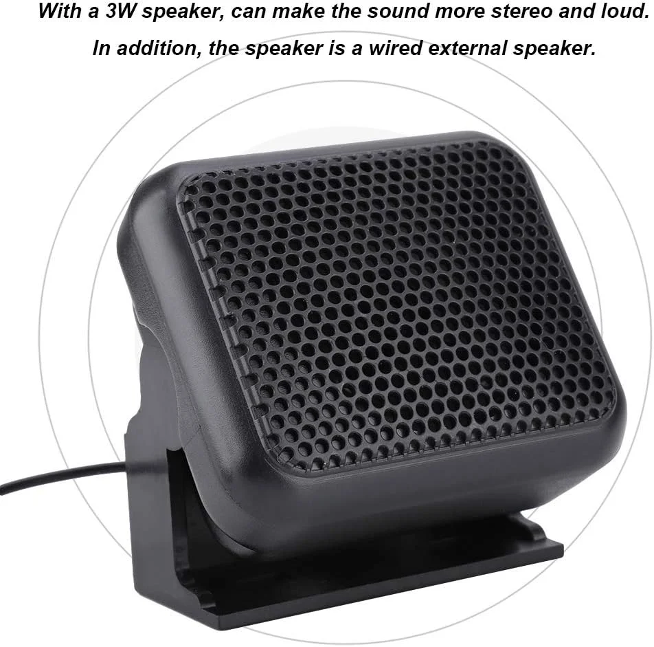 اسپیکر مینی استریو، اسپیکرهای استریو بلند خارجی مجهز به اسپیکر، اسپیکرهای رومیزی (مشکی)