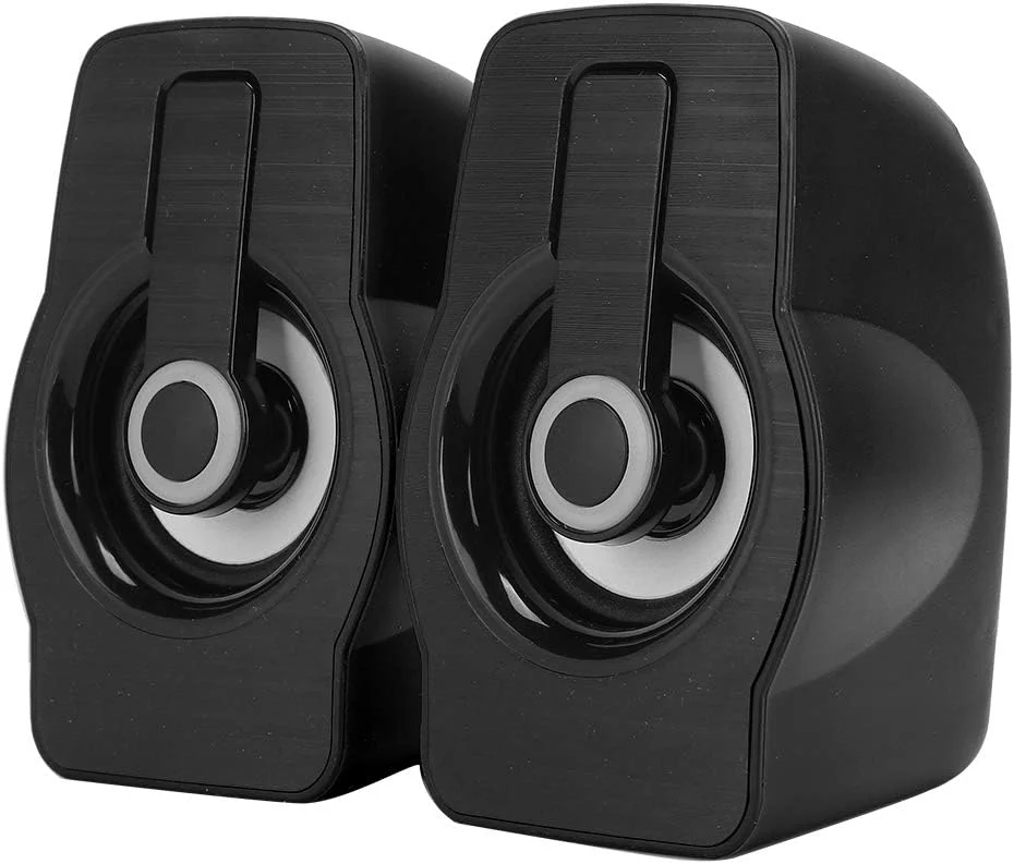 اسپیکر، اسپیکر رومیزی، پخش کننده موسیقی، USB کم مصرف برای لپ تاپ، (مشکی کلاسیک)