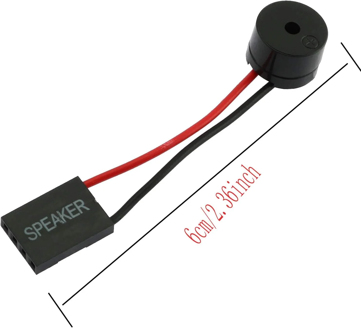 بلندگوی کوچک مادربرد کامپیوتر Sopepoyie، 12 عددی، پین 2.54، هدر مادگی 4 پین، مناسب برای کیس کامپیوتر رومیزی، زنگ هشدار بوق مینیاتوری