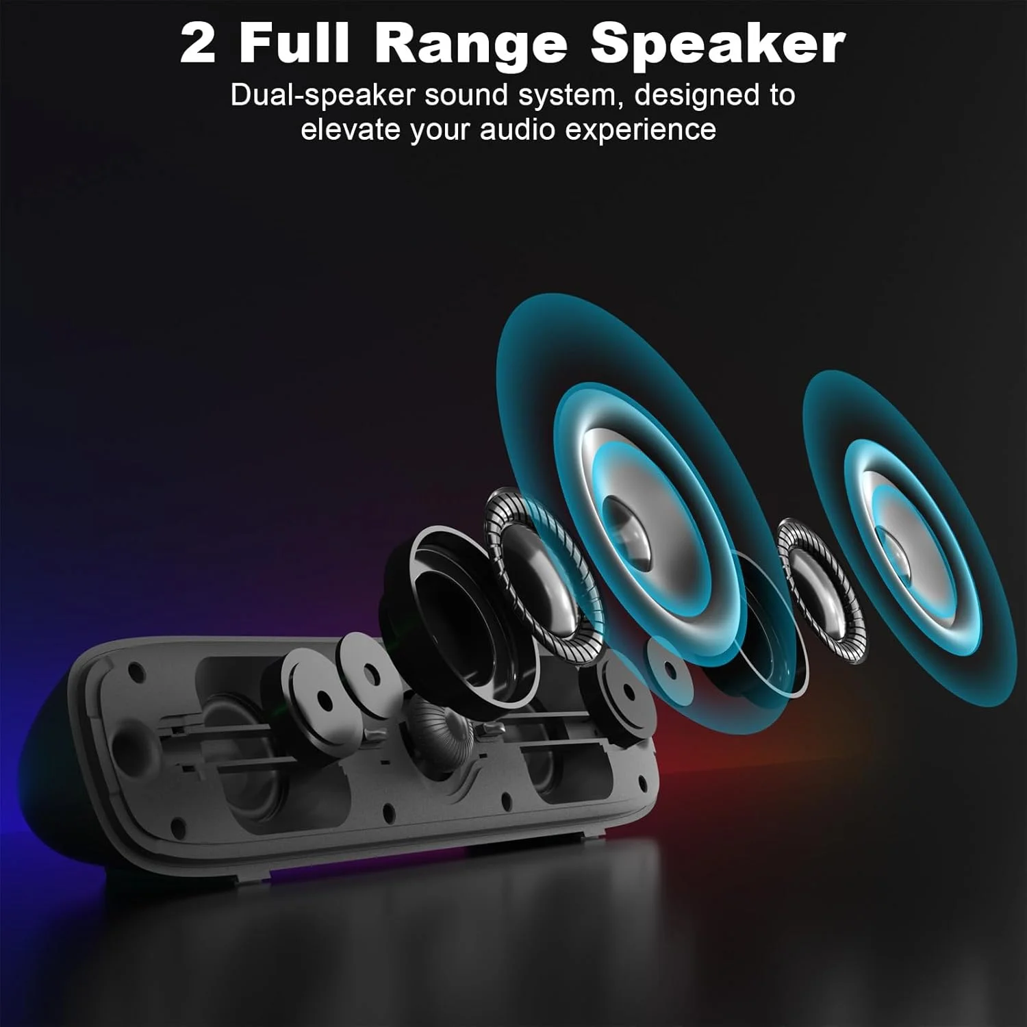 اسپیکر کامپیوتر SOULION R90، اسپیکر USB برای کامپیوتر، اسپیکر AUX 3.5 میلی‌متری برای لپ‌تاپ رومیزی