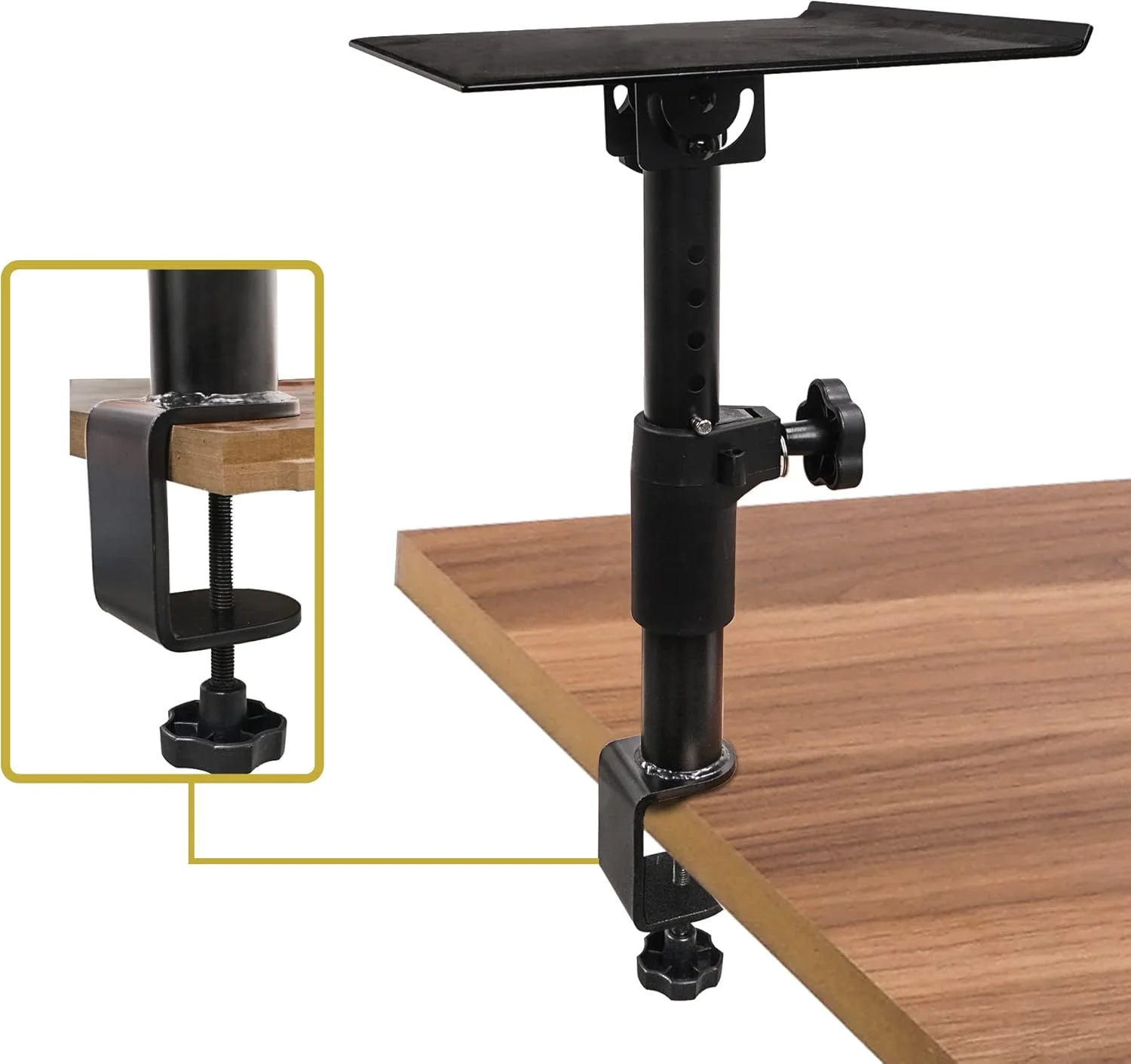 پایه مانیتور استودیویی گیره ای رومیزی ساند تاون، بسته 2 عددی، با قابلیت تنظیم افقی/عمودی (STSD-DCM-PAIR)