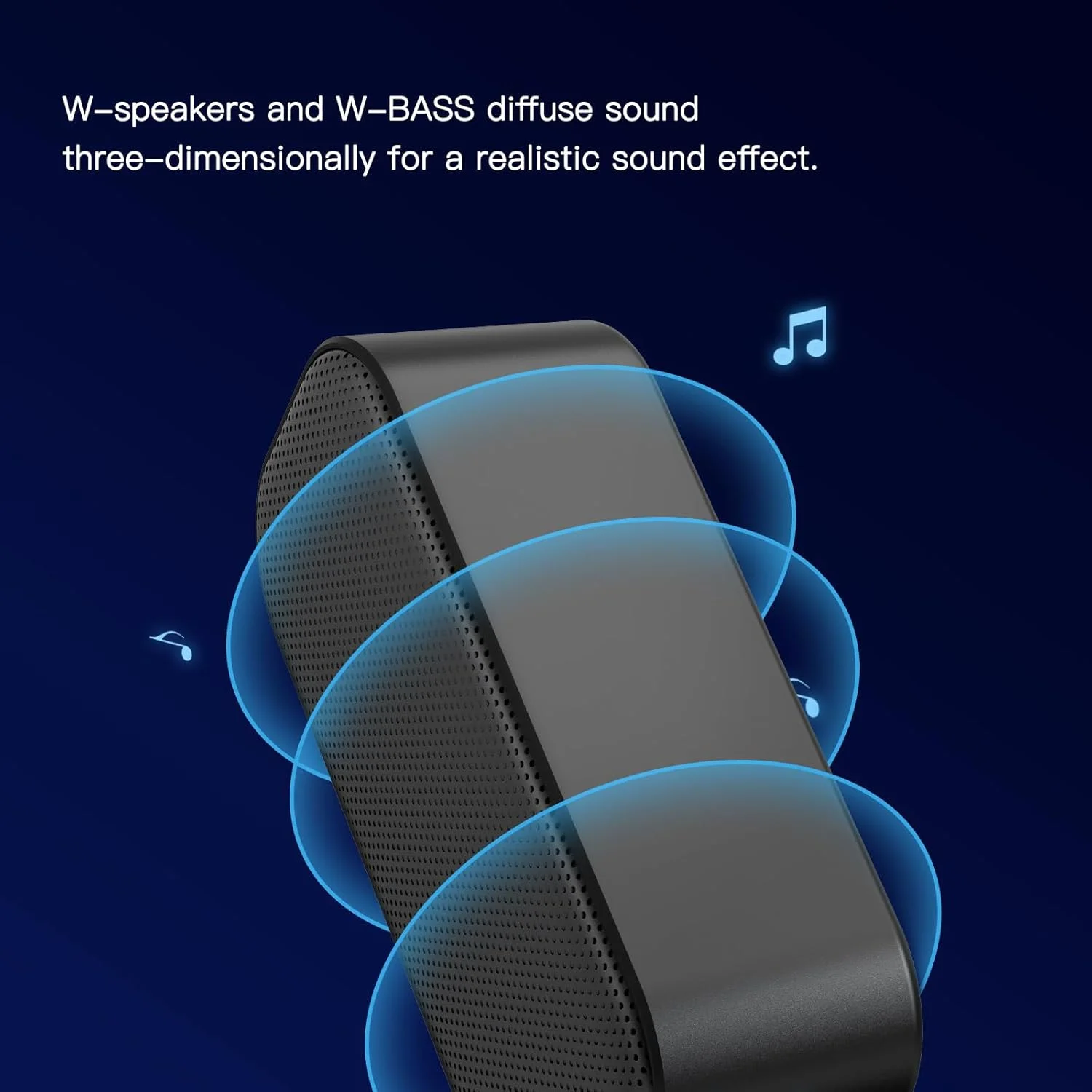 اسپیکر کامپیوتر Shuley برای کامپیوتر رومیزی، اسپیکر سیمی کامپیوتر، اسپیکر USB قابل حمل برای لپ تاپ، اتصال آسان، ساندبار برای دفتر، خانه و بازی (مشکی-M)