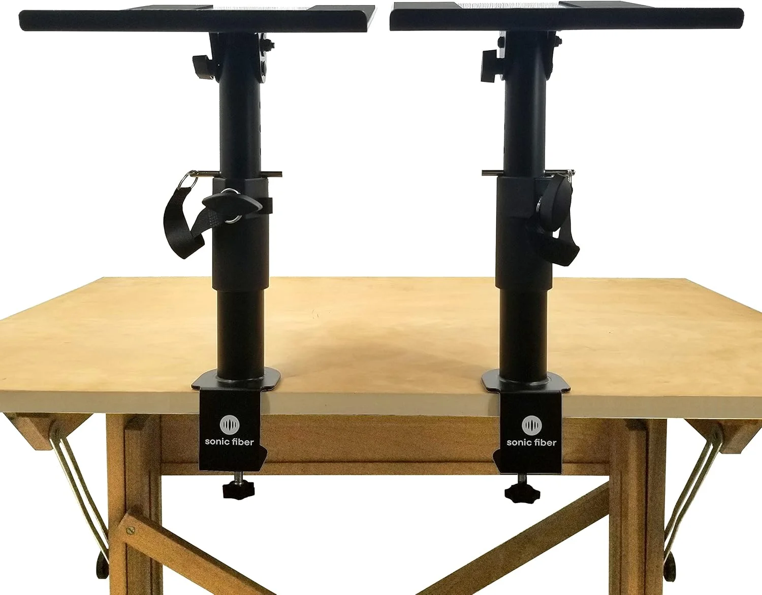 پایه رومیزی اسپیکر Sonic Fiber، پایه قابل تنظیم اسپیکر، پایه مانیتور استودیویی (جفت)