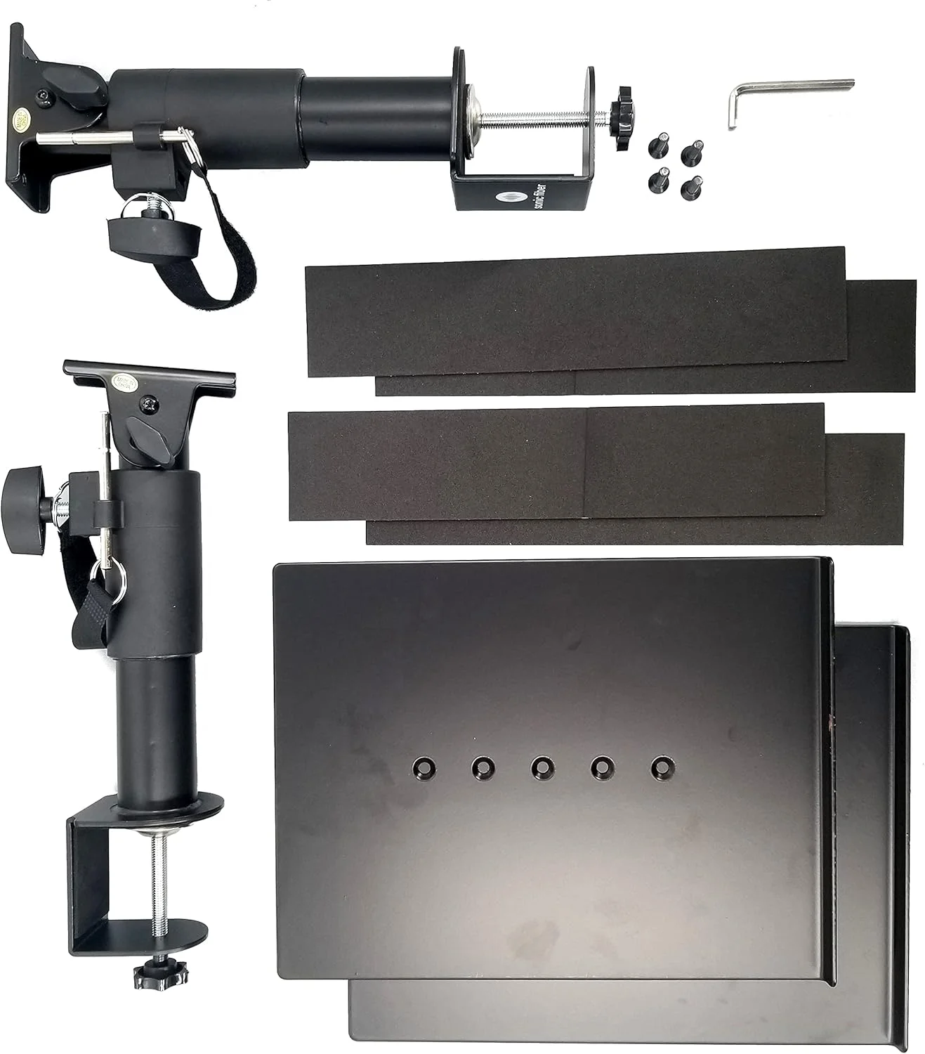 پایه رومیزی اسپیکر Sonic Fiber، پایه قابل تنظیم اسپیکر، پایه مانیتور استودیویی (جفت)