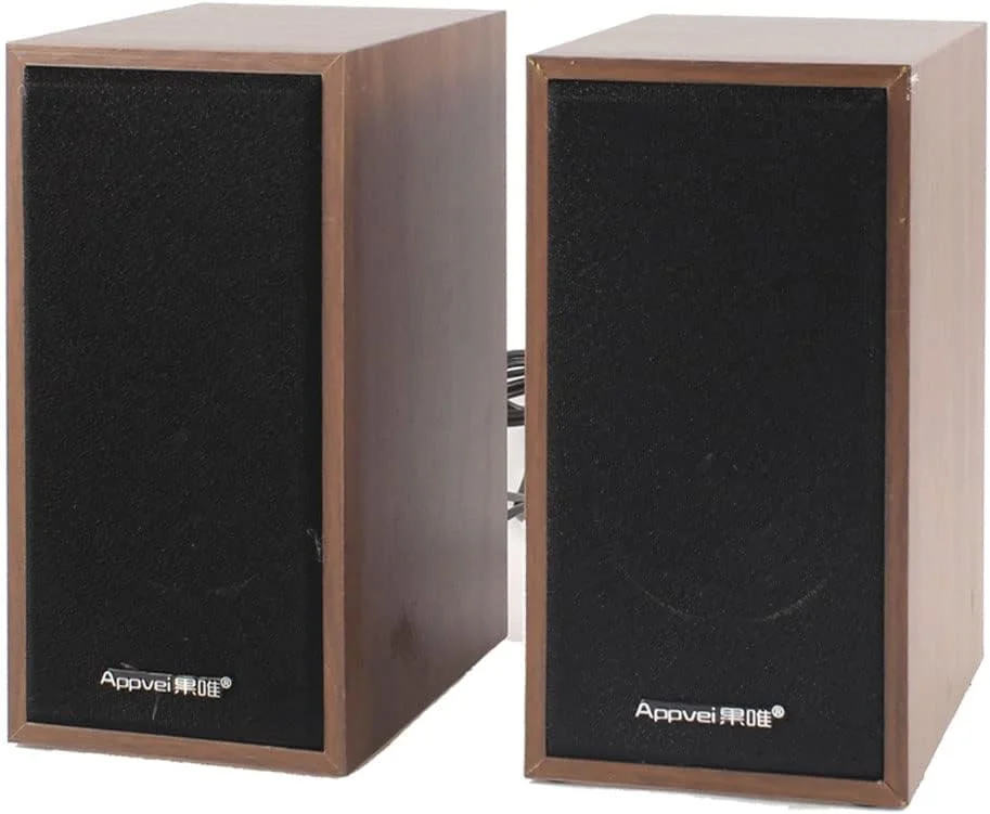 اسپیکر چند رسانه ای مینی چوبی رزی USB 2.0 3.5mm استریو جک مناسب لپ تاپ و کامپیوتر