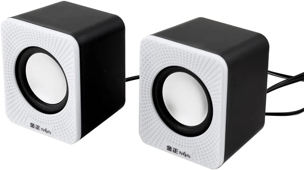 اسپیکر دسکتاپ مینی کامپیوتر MP4 مشکی Ruilogod، USB 2.0، یک جفت