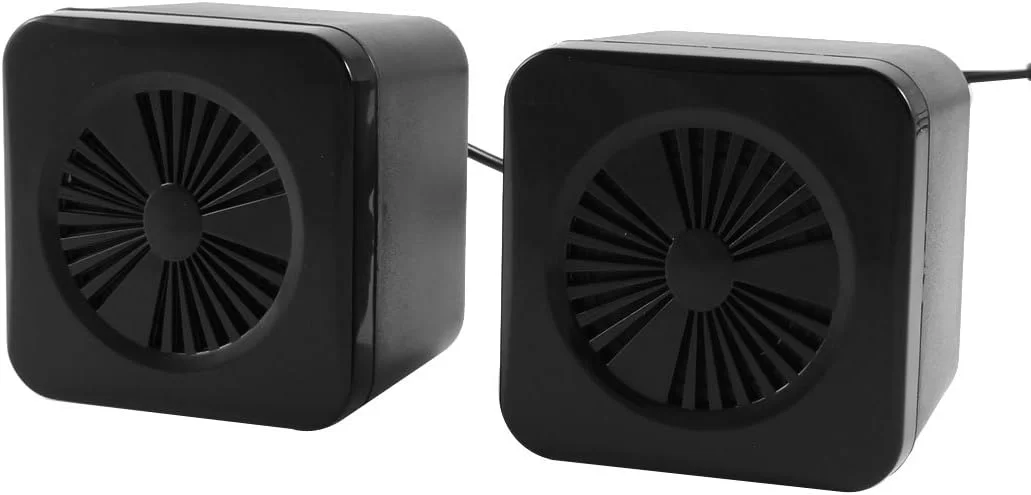 جفت اسپیکر رومیزی مینی USB 2.0 با کنترل صدا 4 اهم 3 وات Ruilogod برای MP3 PC