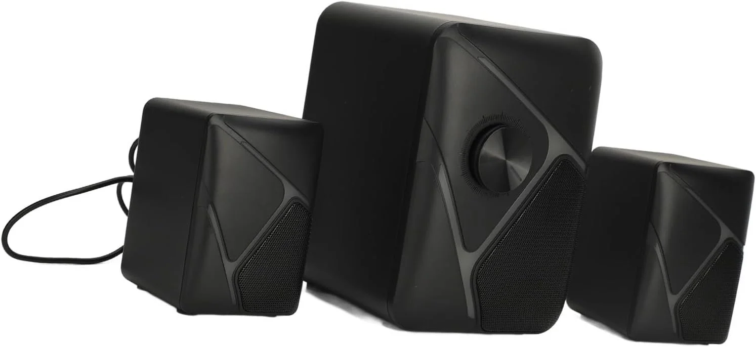 اسپیکرهای رومیزی با تغذیه USB، سیستم اسپیکر گیمینگ ساب ووفر قدرتمند PVC ABS 3W واحد اصلی برای تلویزیون