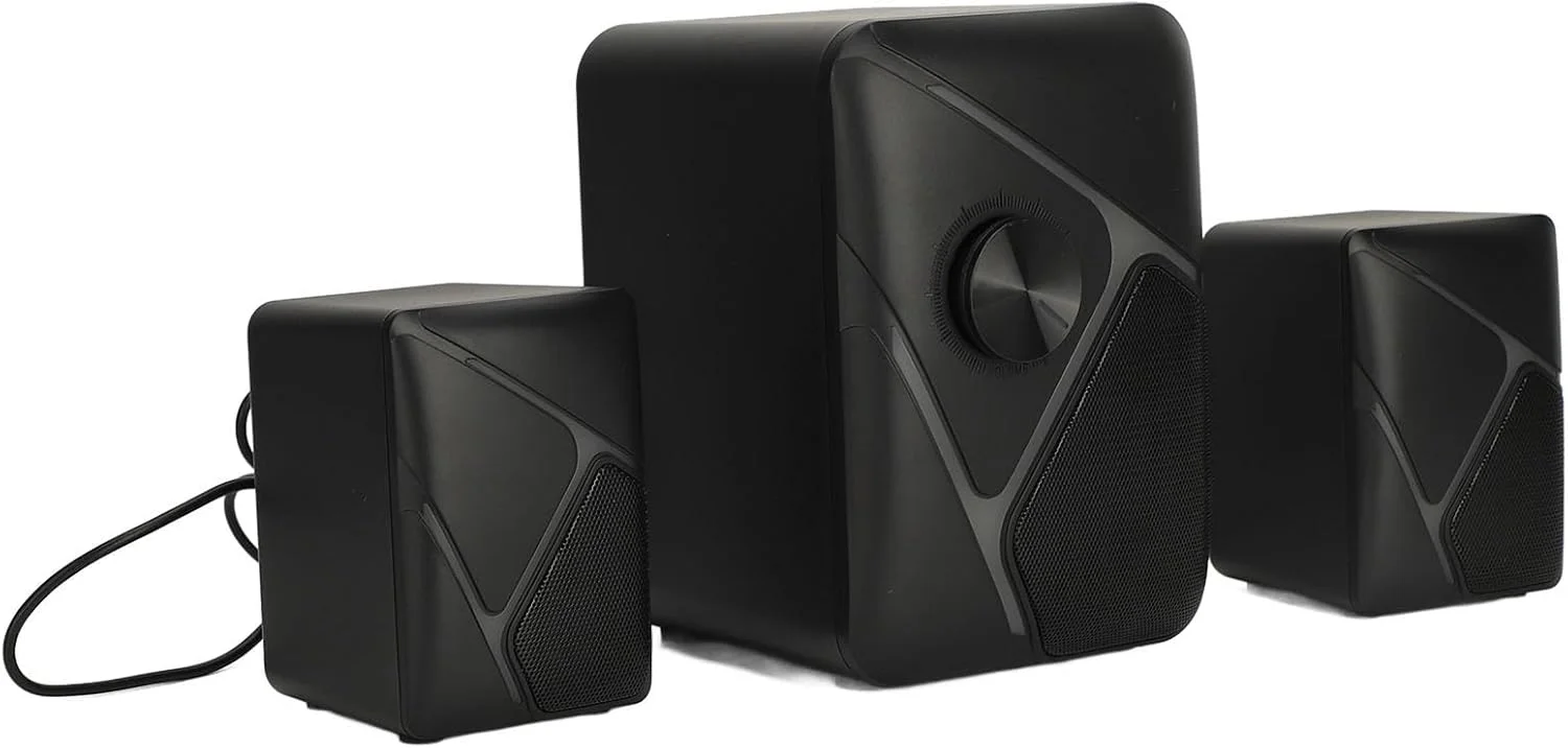 اسپیکرهای رومیزی با تغذیه USB، سیستم اسپیکر گیمینگ ساب ووفر قدرتمند PVC ABS 3W واحد اصلی برای تلویزیون